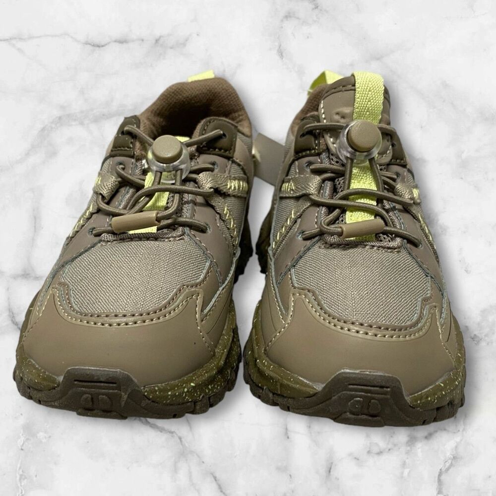 Zara Baby Hiking Trainers Shoes Khaki Green Size 25 100% Cotton Insole - Picture 5 of 8